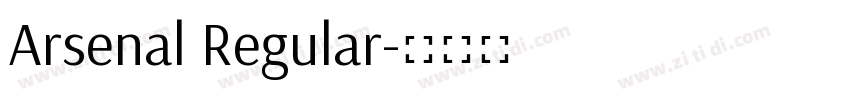 Arsenal Regular字体转换